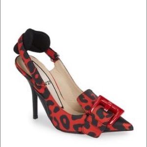 N21 WOMEN'S N DEGREE21 BUCKLE PUMP LEOPARD